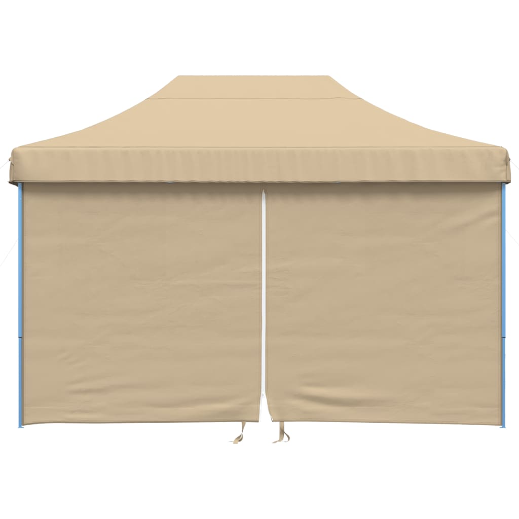 Partytent inklapbaar pop-up met 4 zijwanden beige is nu te koop bij PeponiXL, paradijselijk wonen!
