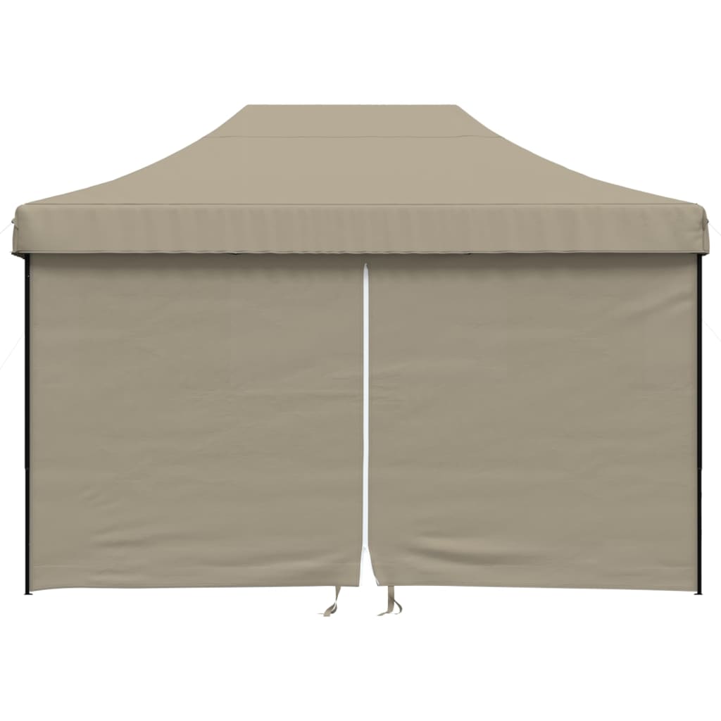 Partytent inklapbaar pop-up met 4 zijwanden taupe is nu te koop bij PeponiXL, paradijselijk wonen!