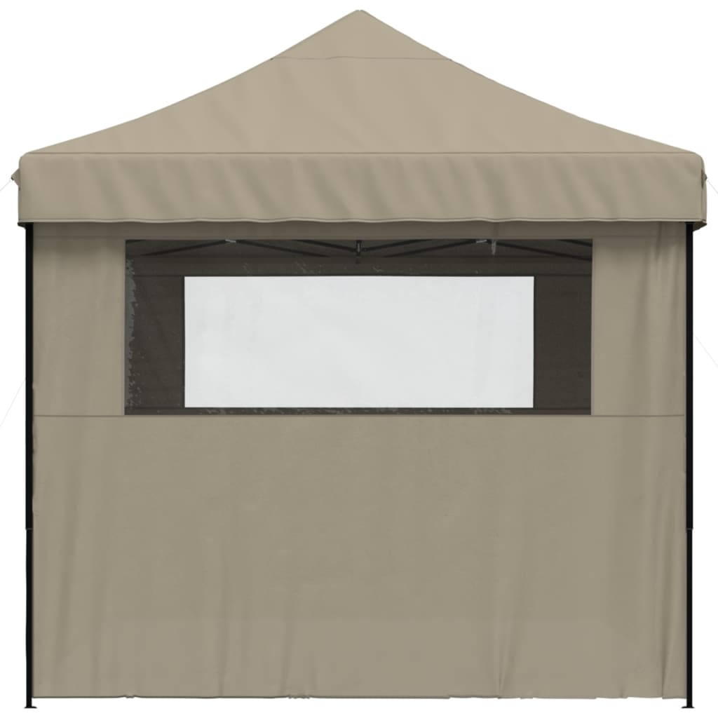 Partytent inklapbaar pop-up met 4 zijwanden taupe is nu te koop bij PeponiXL, paradijselijk wonen!
