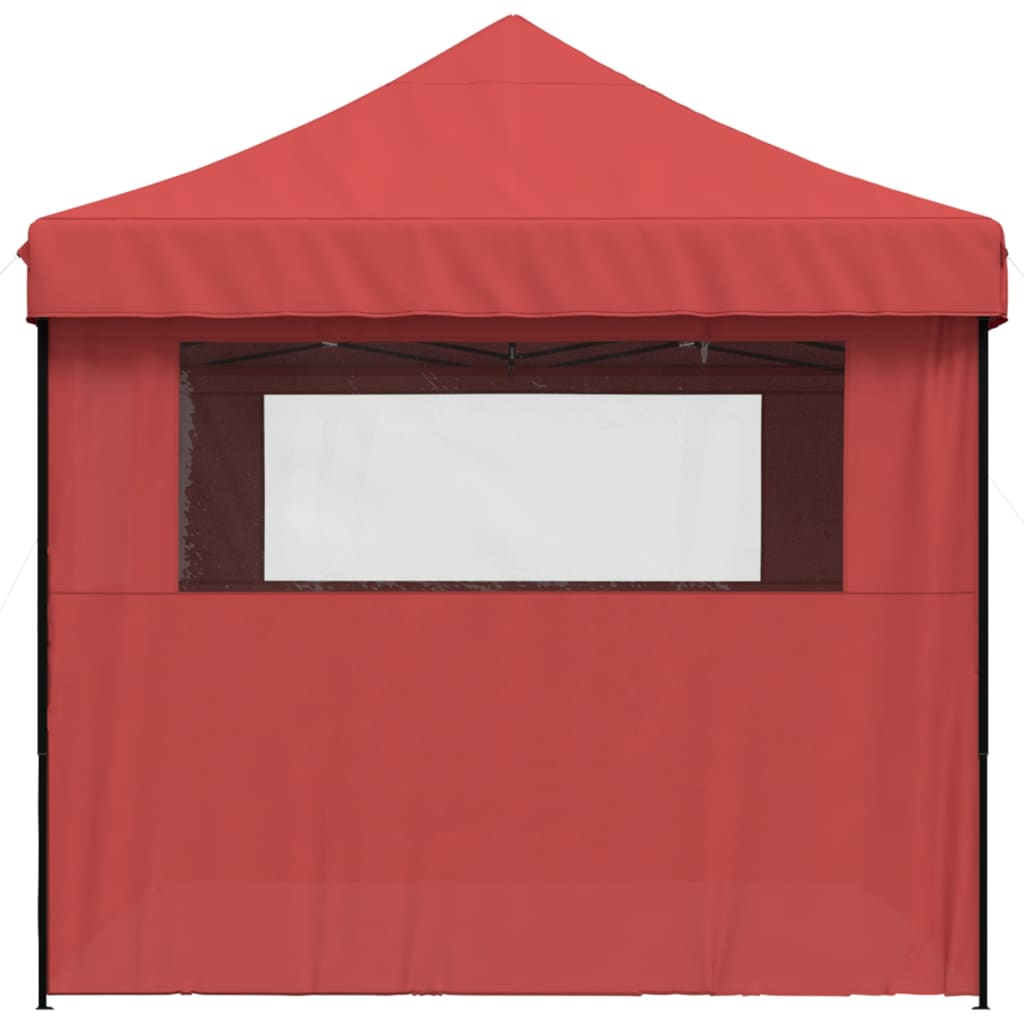 Partytent inklapbaar pop-up met 4 zijwanden bordeauxrood is nu te koop bij PeponiXL, paradijselijk wonen!