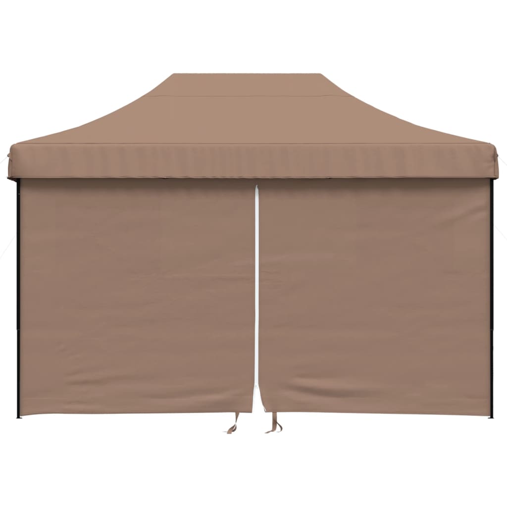 Partytent inklapbaar pop-up met 4 zijwanden bruin is nu te koop bij PeponiXL, paradijselijk wonen!