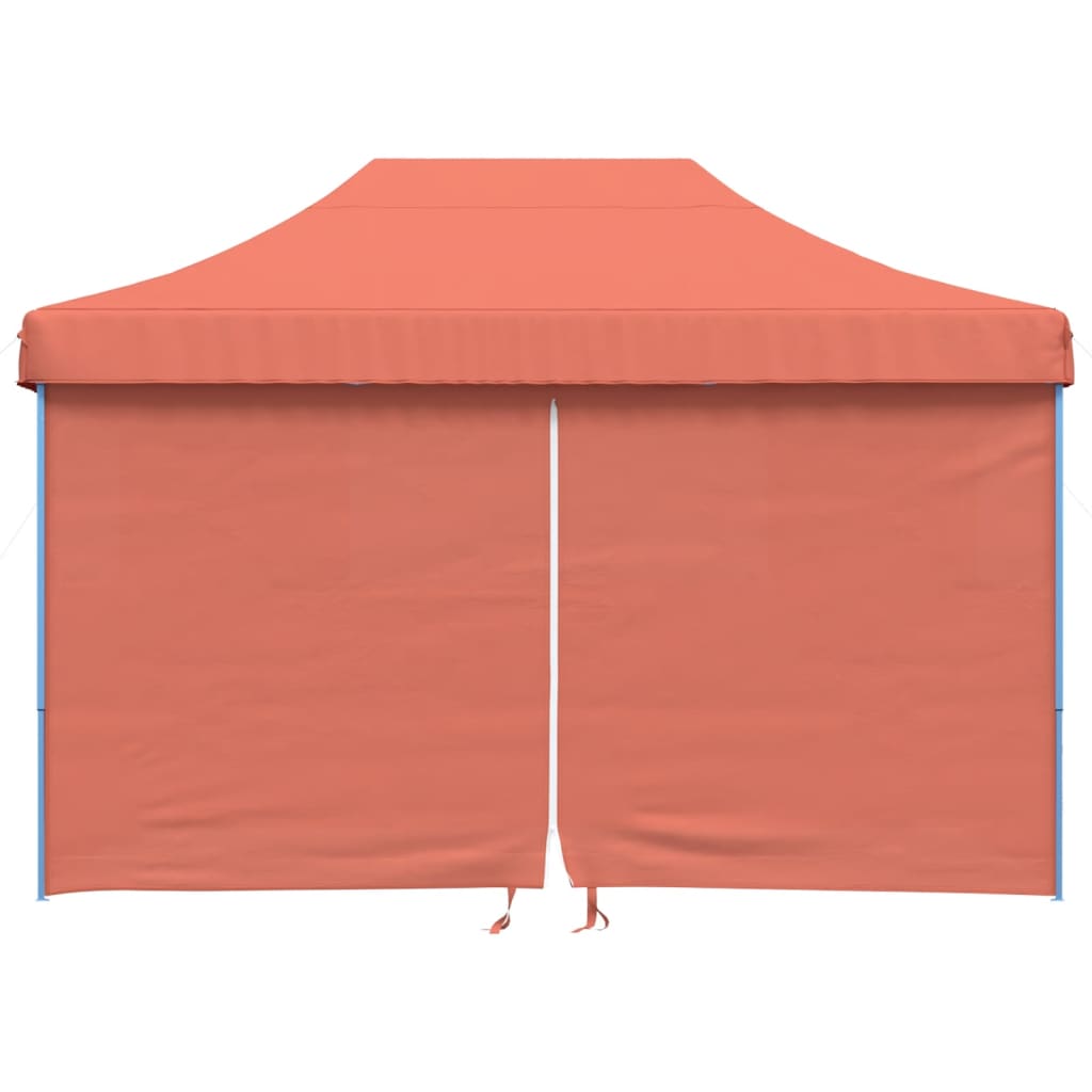 Partytent inklapbaar pop-up met 4 zijwanden terracottakleurig is nu te koop bij PeponiXL, paradijselijk wonen!