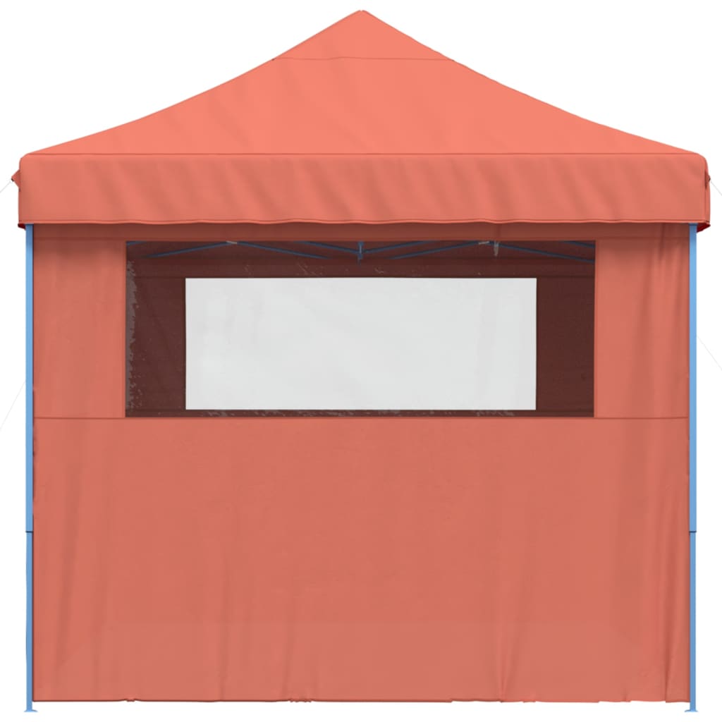 Partytent inklapbaar pop-up met 4 zijwanden terracottakleurig is nu te koop bij PeponiXL, paradijselijk wonen!