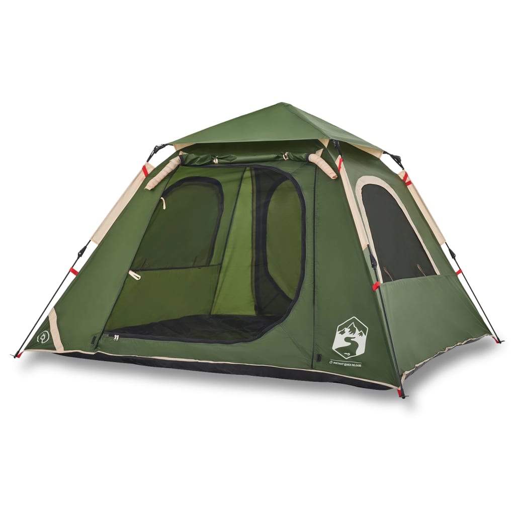 Koepeltent 4-persoons snelontgrendeling groen is nu te koop bij PeponiXL, paradijselijk wonen!