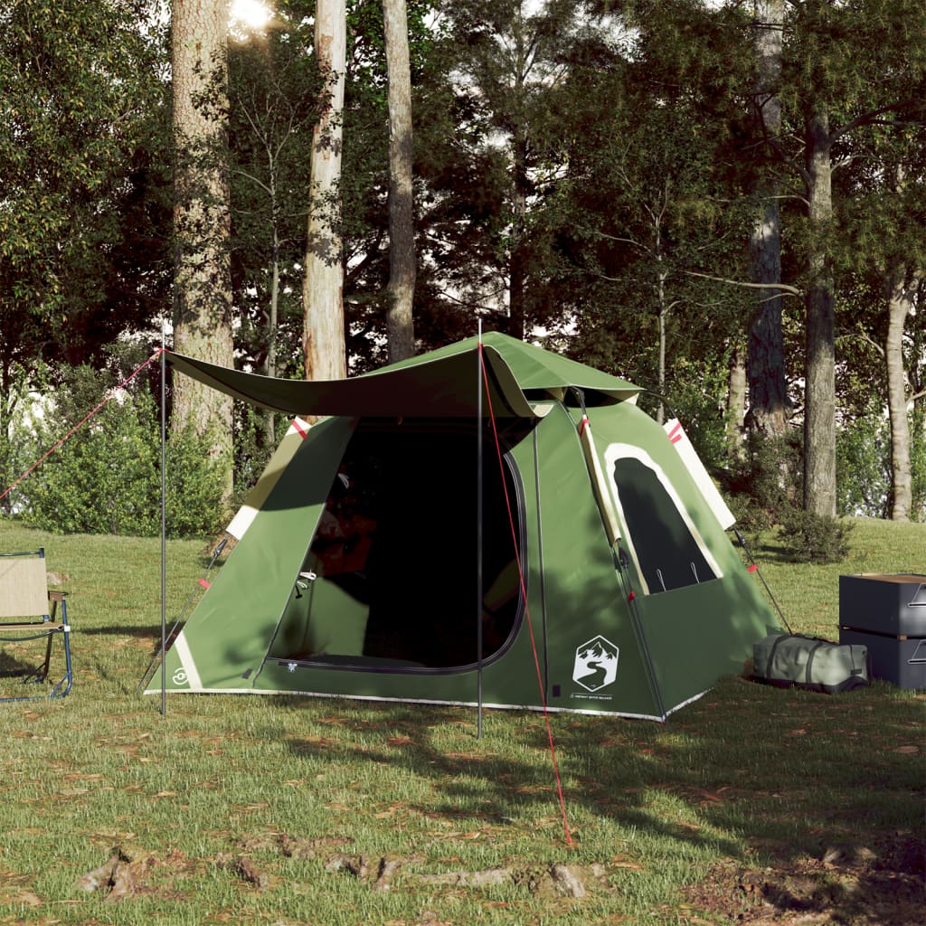 Koepeltent 4-persoons snelontgrendeling groen is nu te koop bij PeponiXL, paradijselijk wonen!
