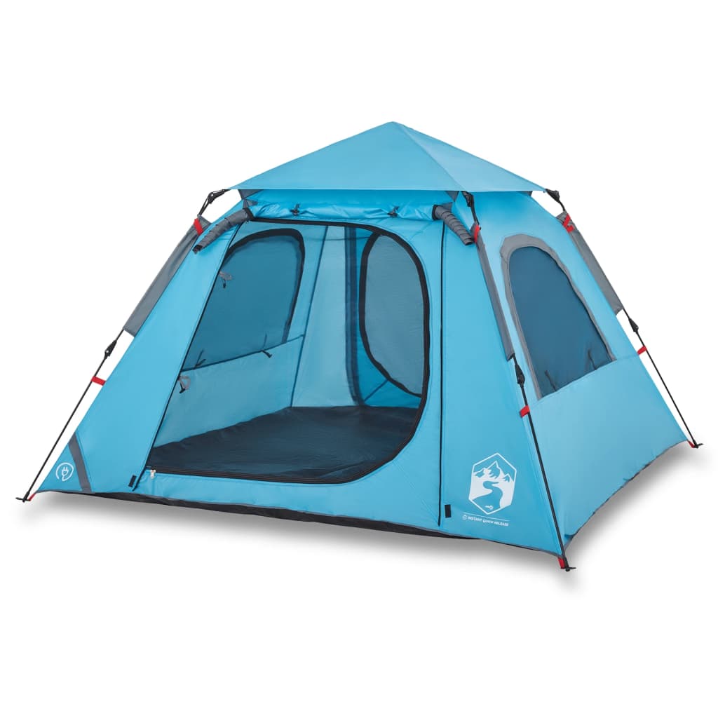 Koepeltent 4-persoons snelontgrendeling blauw is nu te koop bij PeponiXL, paradijselijk wonen!