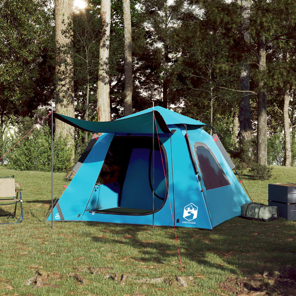 Koepeltent 4-persoons snelontgrendeling blauw is nu te koop bij PeponiXL, paradijselijk wonen!