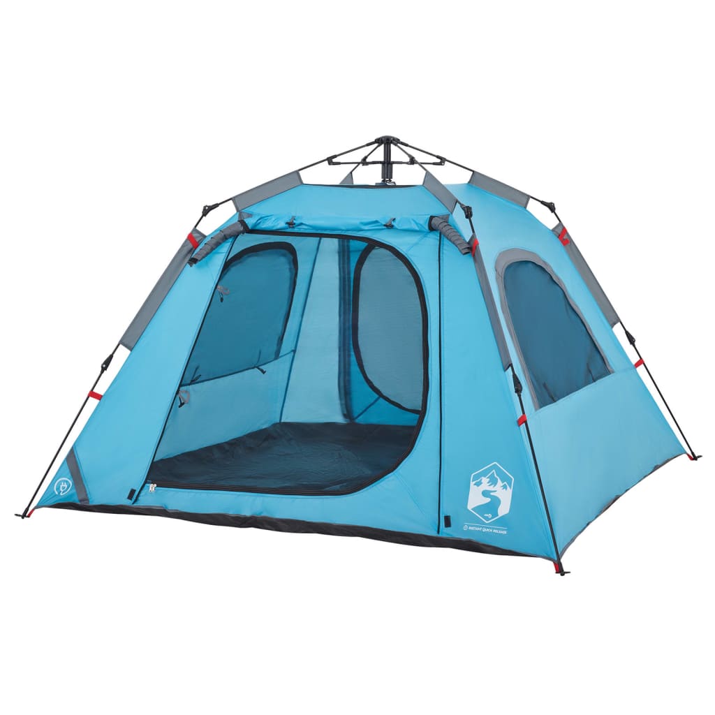 Koepeltent 4-persoons snelontgrendeling blauw is nu te koop bij PeponiXL, paradijselijk wonen!
