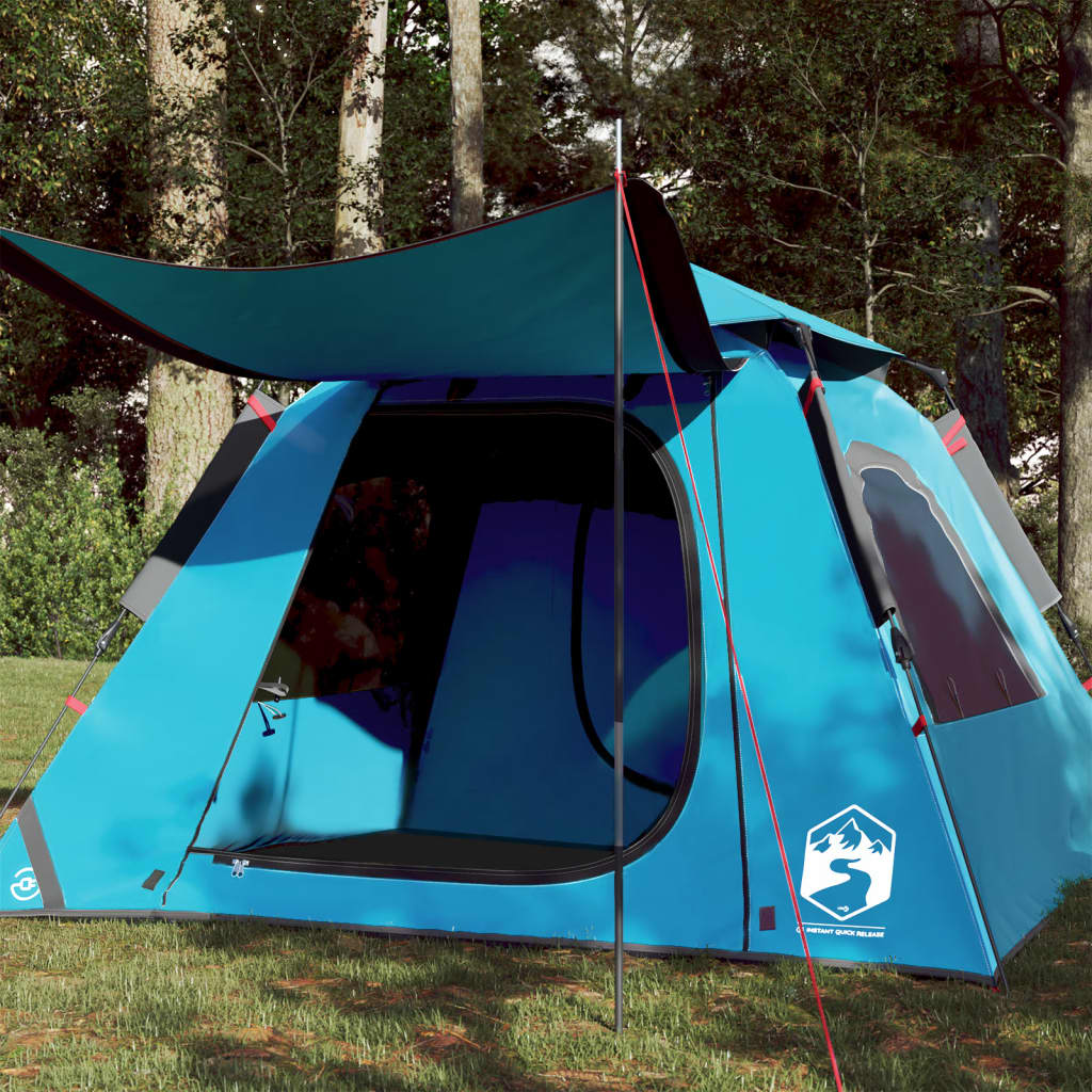 Koepeltent 4-persoons snelontgrendeling blauw is nu te koop bij PeponiXL, paradijselijk wonen!
