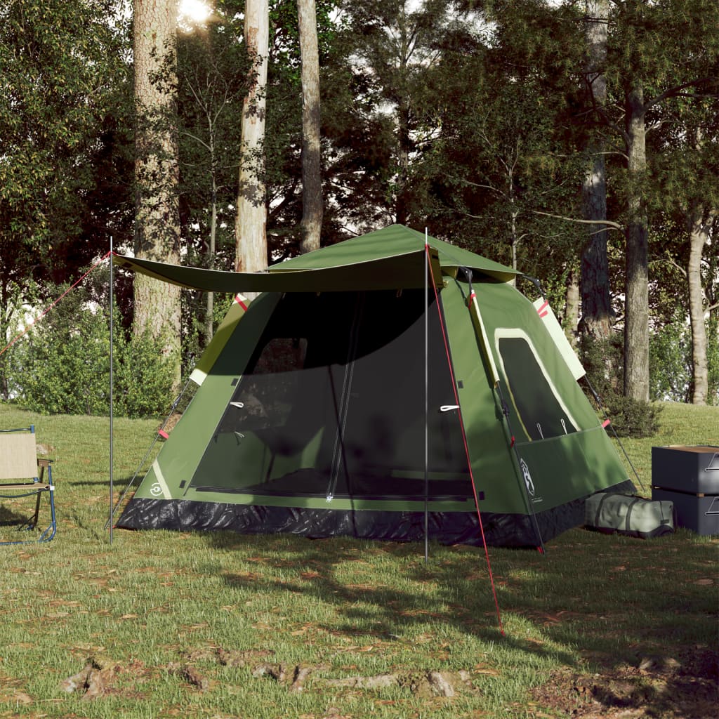 Koepeltent 5-persoons snelontgrendeling groen is nu te koop bij PeponiXL, paradijselijk wonen!