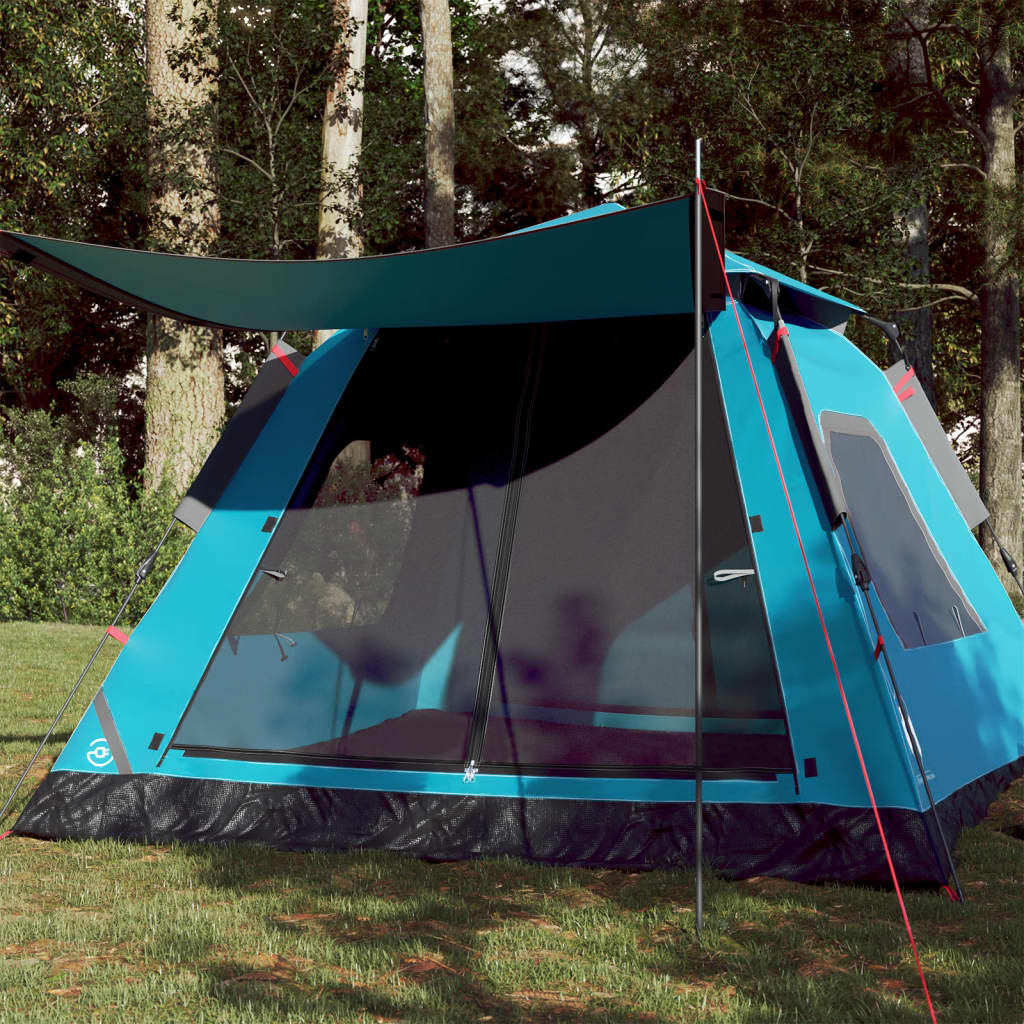 Koepeltent 5-persoons snelontgrendeling blauw is nu te koop bij PeponiXL, paradijselijk wonen!