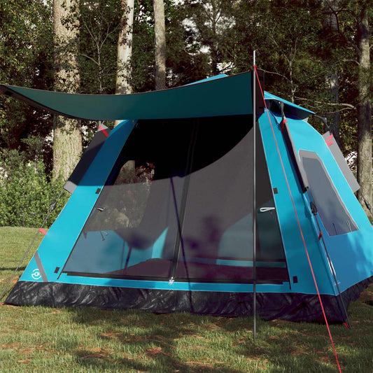 Koepeltent 5-persoons snelontgrendeling blauw is nu te koop bij PeponiXL, paradijselijk wonen!