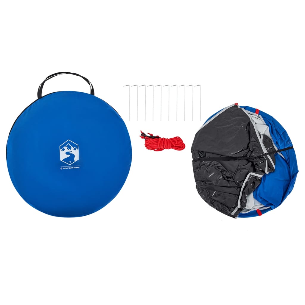 Strandtent 2-persoons pop-up waterdicht azuurblauw is nu te koop bij PeponiXL, paradijselijk wonen!