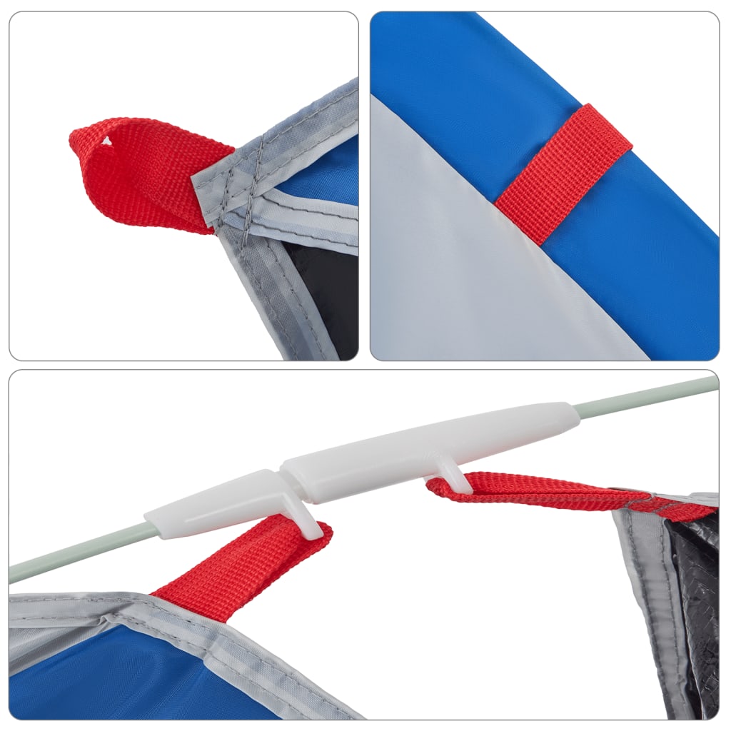Strandtent 2-persoons pop-up waterdicht azuurblauw is nu te koop bij PeponiXL, paradijselijk wonen!