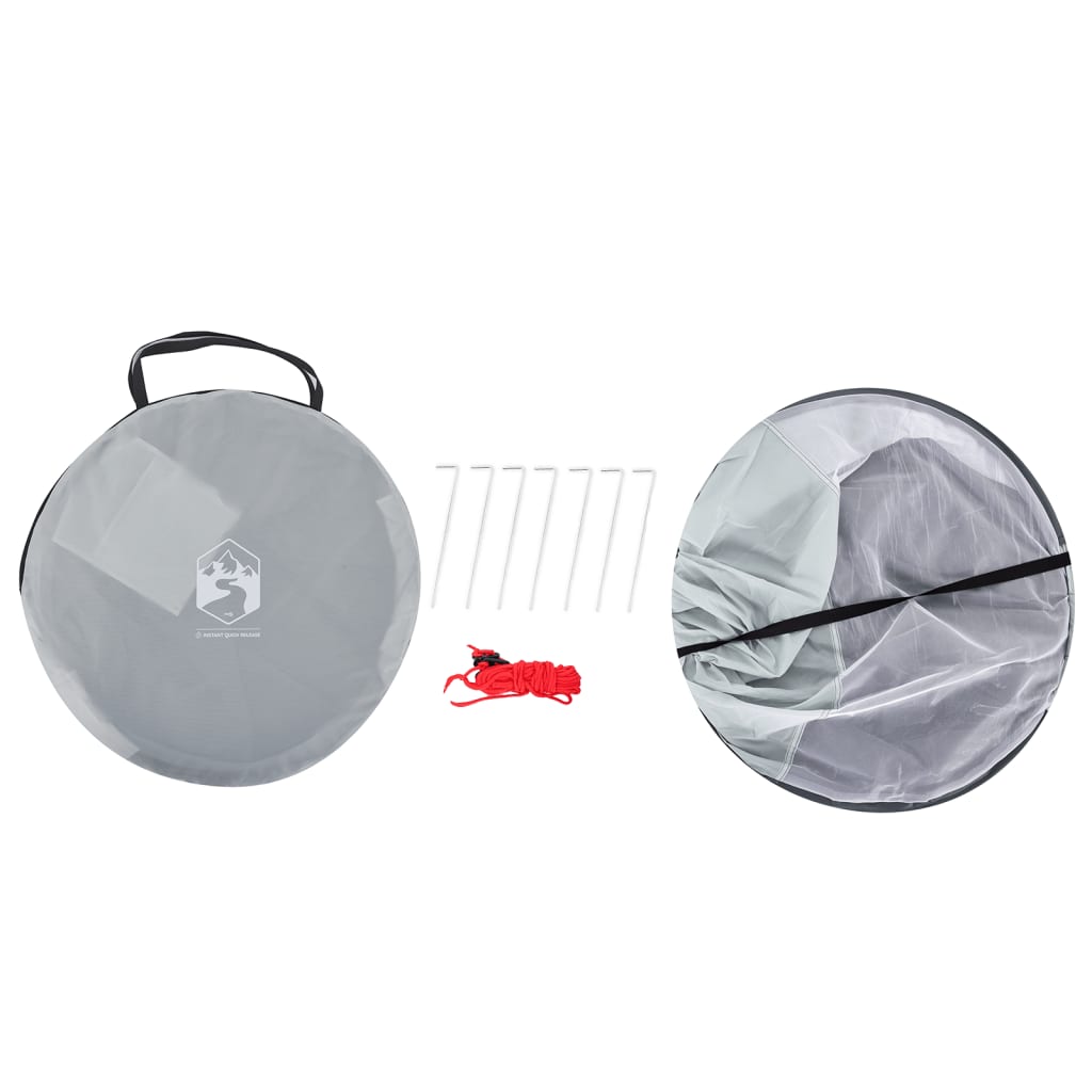 Strandtent 2-persoons pop-up waterdicht grijs is nu te koop bij PeponiXL, paradijselijk wonen!