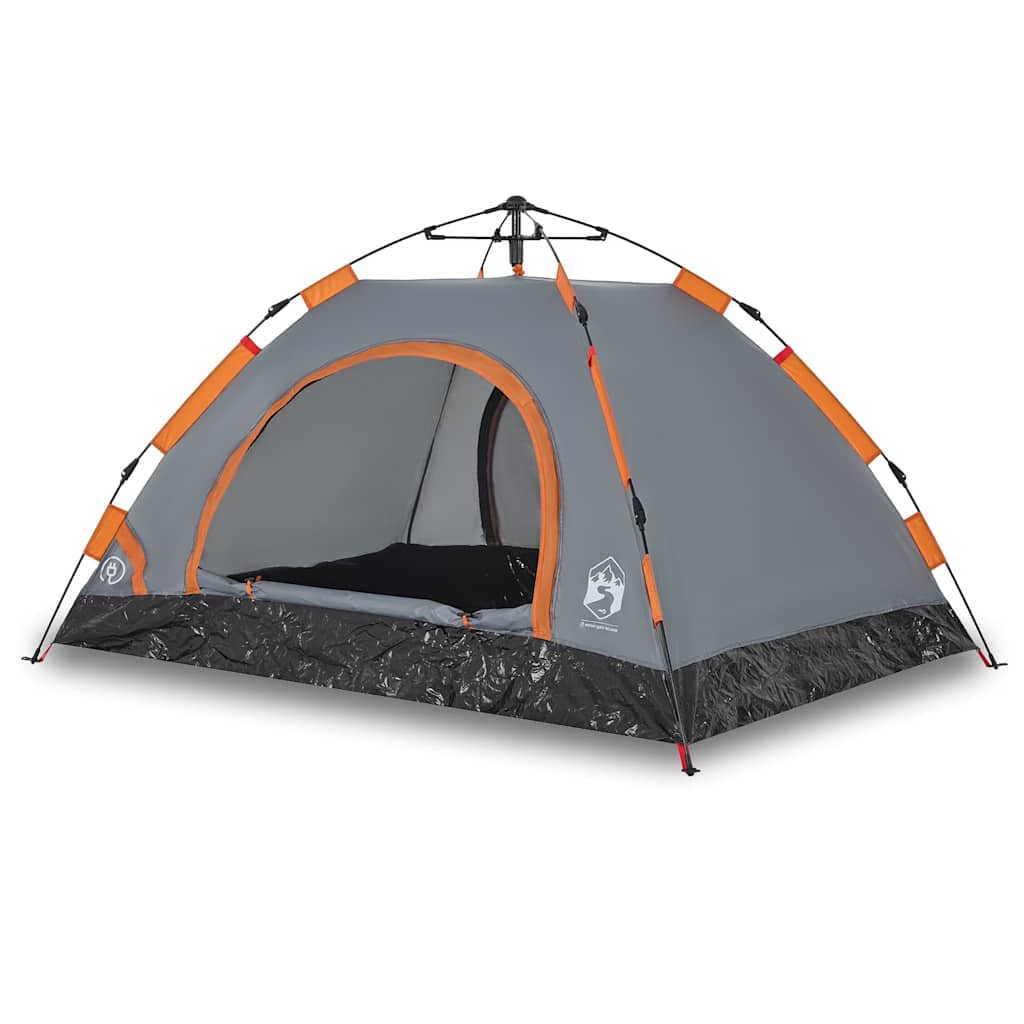 Tent 2-persoons snelontgrendeling grijs en oranje is nu te koop bij PeponiXL, paradijselijk wonen!