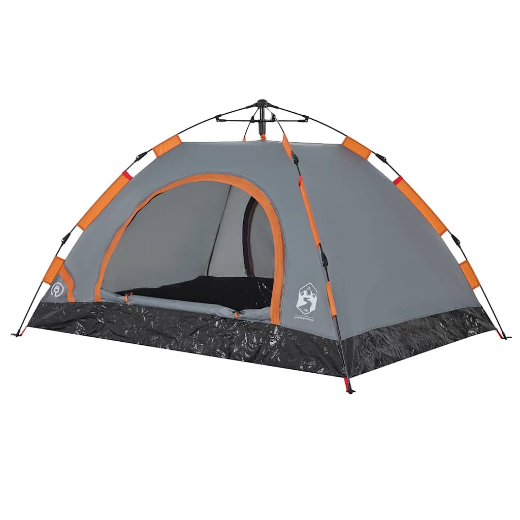 Tent 2-persoons snelontgrendeling grijs en oranje is nu te koop bij PeponiXL, paradijselijk wonen!