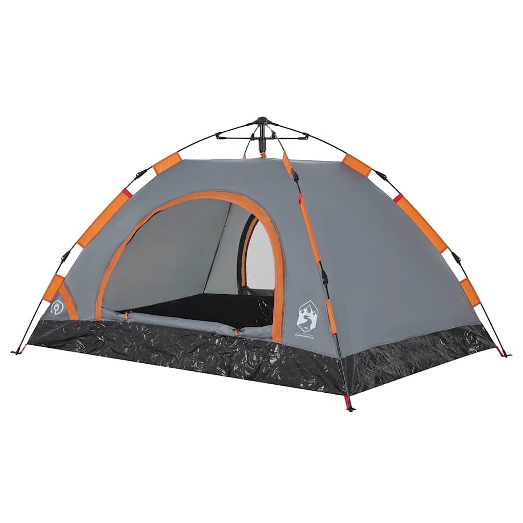 Tent 2-persoons snelontgrendeling grijs en oranje is nu te koop bij PeponiXL, paradijselijk wonen!