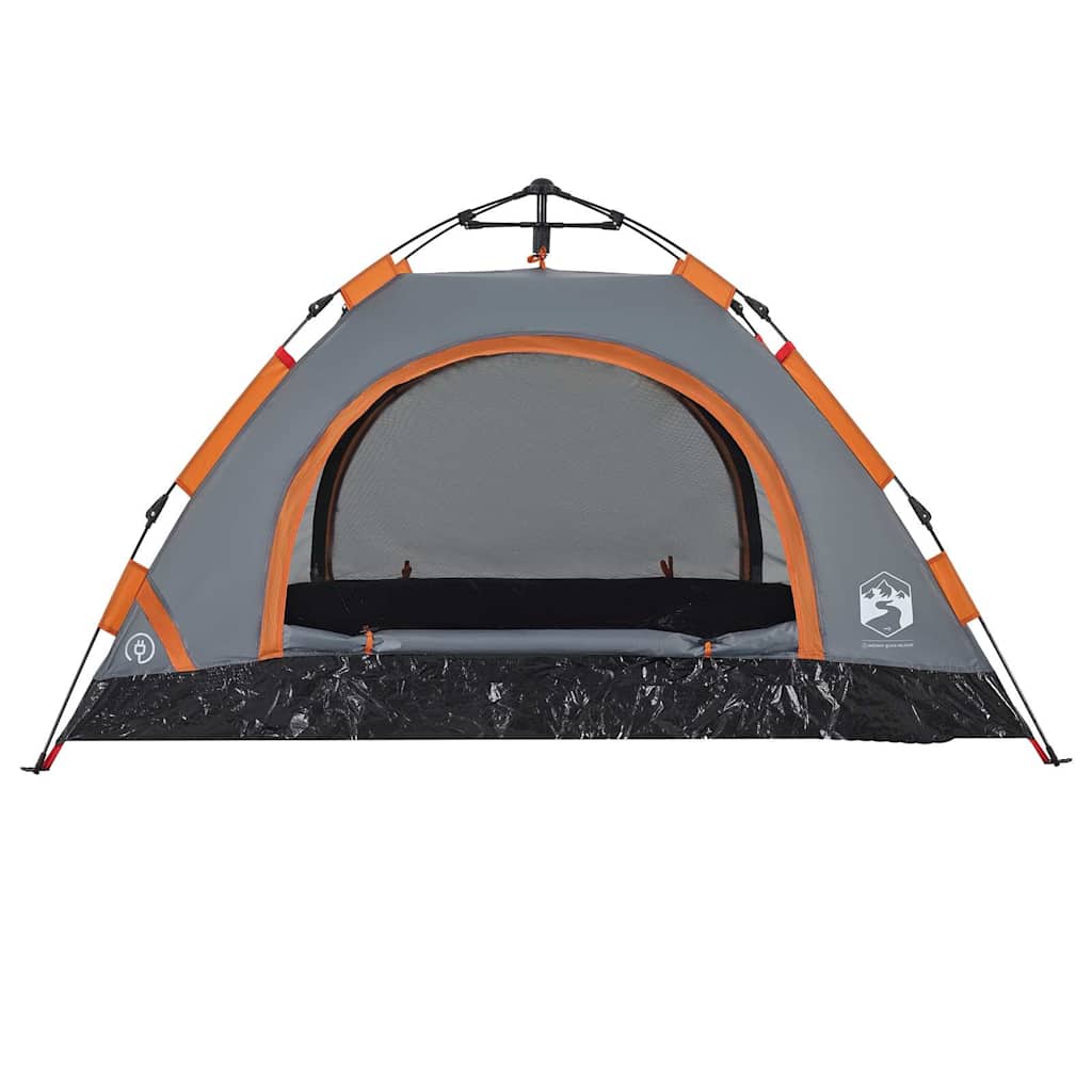 Tent 2-persoons snelontgrendeling grijs en oranje is nu te koop bij PeponiXL, paradijselijk wonen!