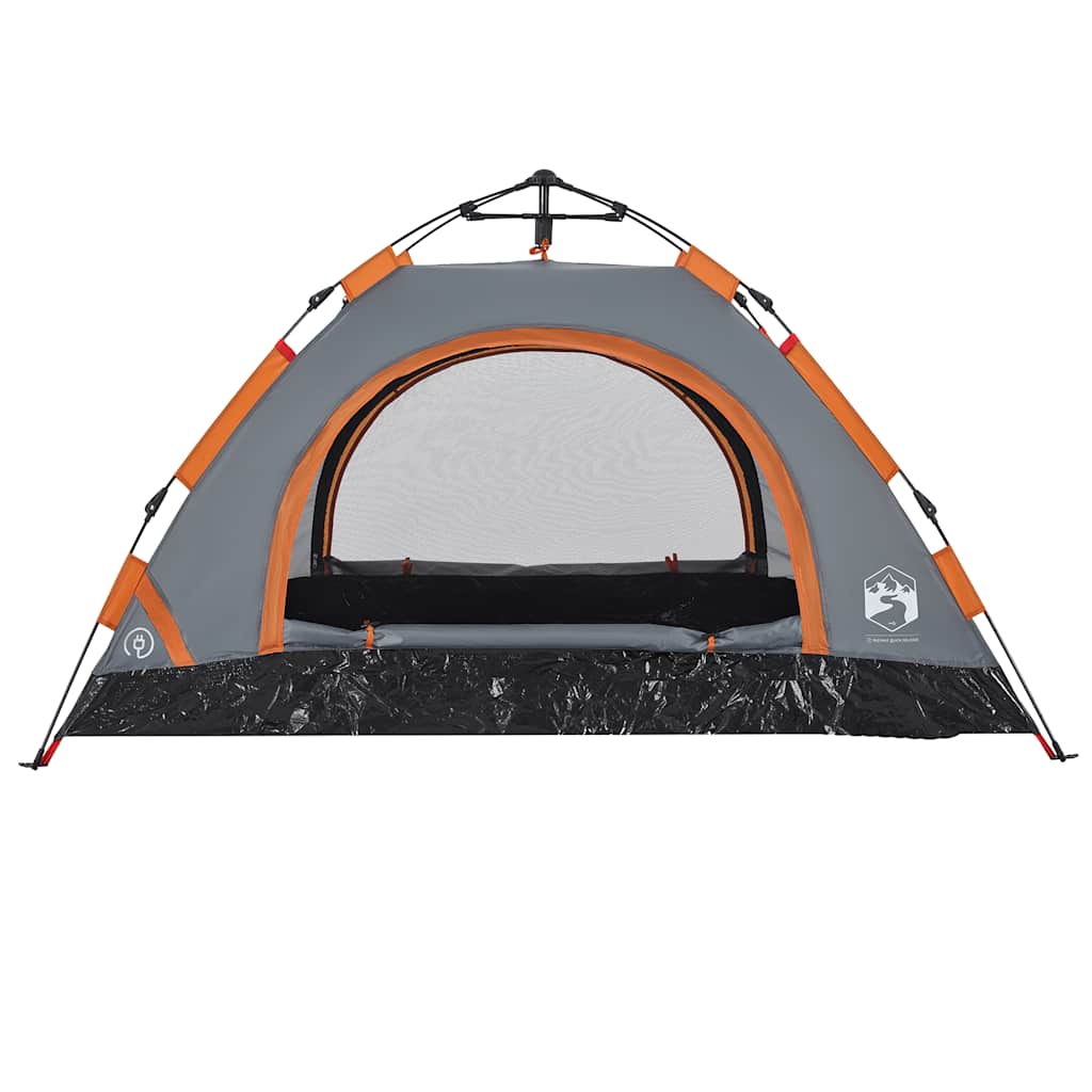 Tent 2-persoons snelontgrendeling grijs en oranje is nu te koop bij PeponiXL, paradijselijk wonen!