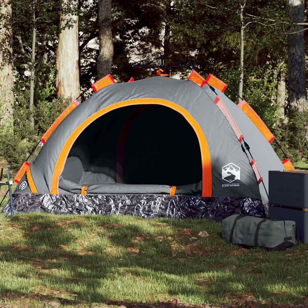 Tent 2-persoons snelontgrendeling grijs en oranje is nu te koop bij PeponiXL, paradijselijk wonen!