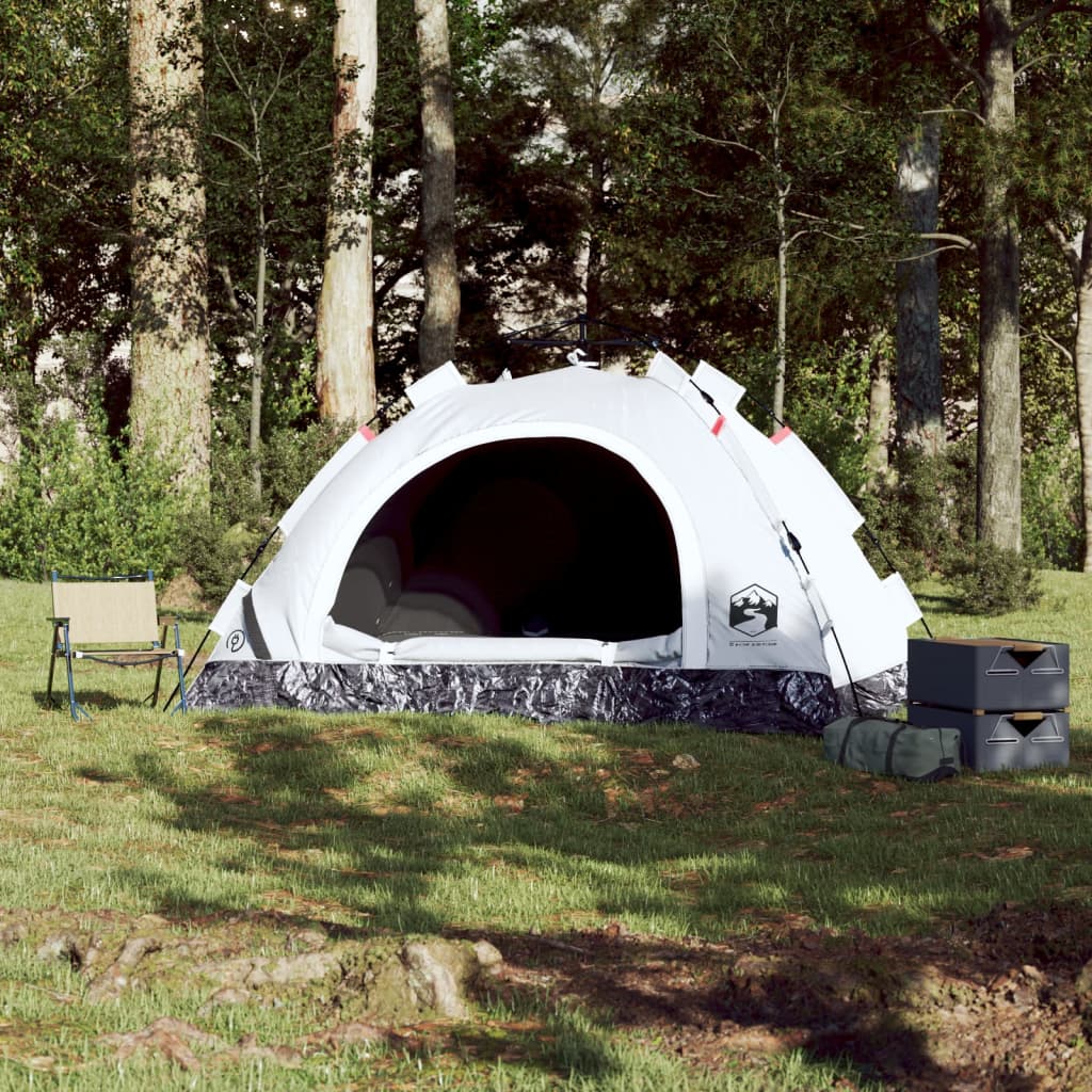 Tent 2-persoons snelontgrendeling verduisterende stof wit is nu te koop bij PeponiXL, paradijselijk wonen!