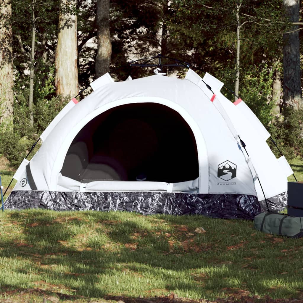 Tent 2-persoons snelontgrendeling verduisterende stof wit is nu te koop bij PeponiXL, paradijselijk wonen!