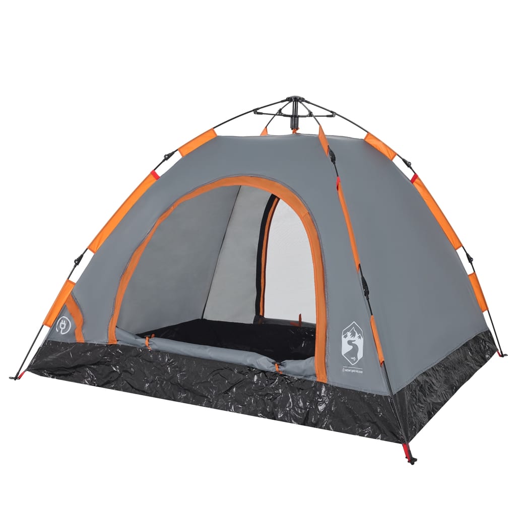 Tent 3-persoons snelontgrendeling grijs en oranje is nu te koop bij PeponiXL, paradijselijk wonen!
