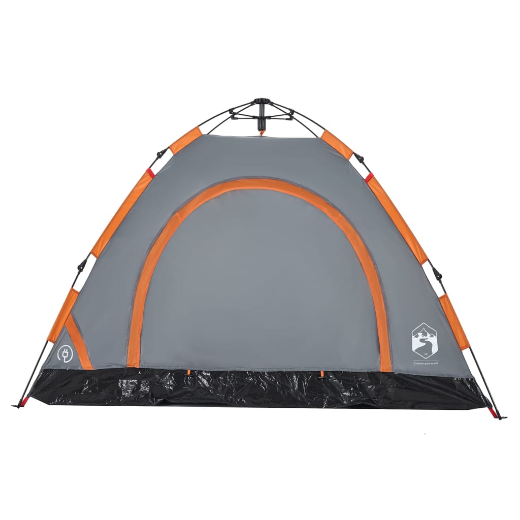 Tent 3-persoons snelontgrendeling grijs en oranje is nu te koop bij PeponiXL, paradijselijk wonen!