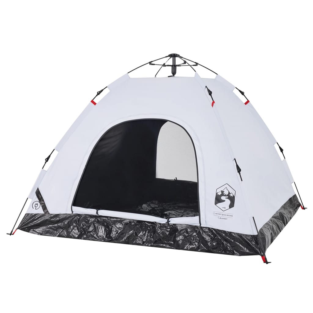 Tent 3-persoons snelontgrendeling verduisterende stof wit is nu te koop bij PeponiXL, paradijselijk wonen!