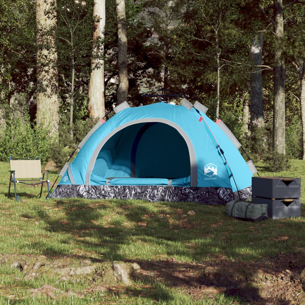 Tent 4-persoons snelontgrendeling blauw is nu te koop bij PeponiXL, paradijselijk wonen!