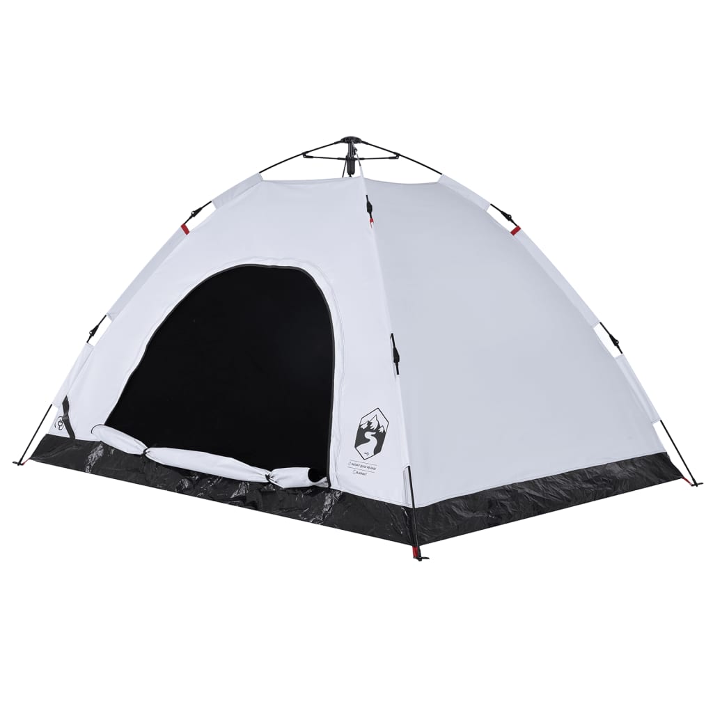 Tent 4-persoons snelontgrendeling verduisterende stof wit is nu te koop bij PeponiXL, paradijselijk wonen!