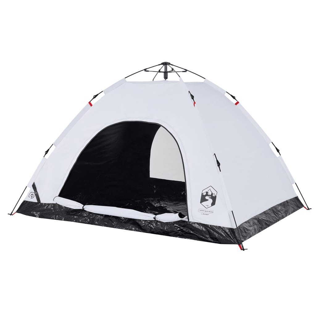 Tent 4-persoons snelontgrendeling verduisterende stof wit is nu te koop bij PeponiXL, paradijselijk wonen!