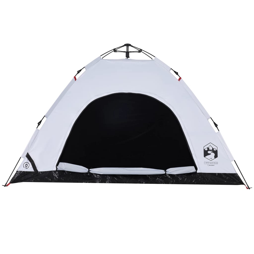 Tent 4-persoons snelontgrendeling verduisterende stof wit is nu te koop bij PeponiXL, paradijselijk wonen!