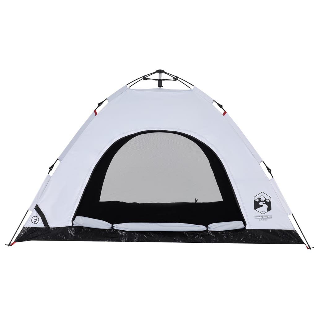 Tent 4-persoons snelontgrendeling verduisterende stof wit is nu te koop bij PeponiXL, paradijselijk wonen!