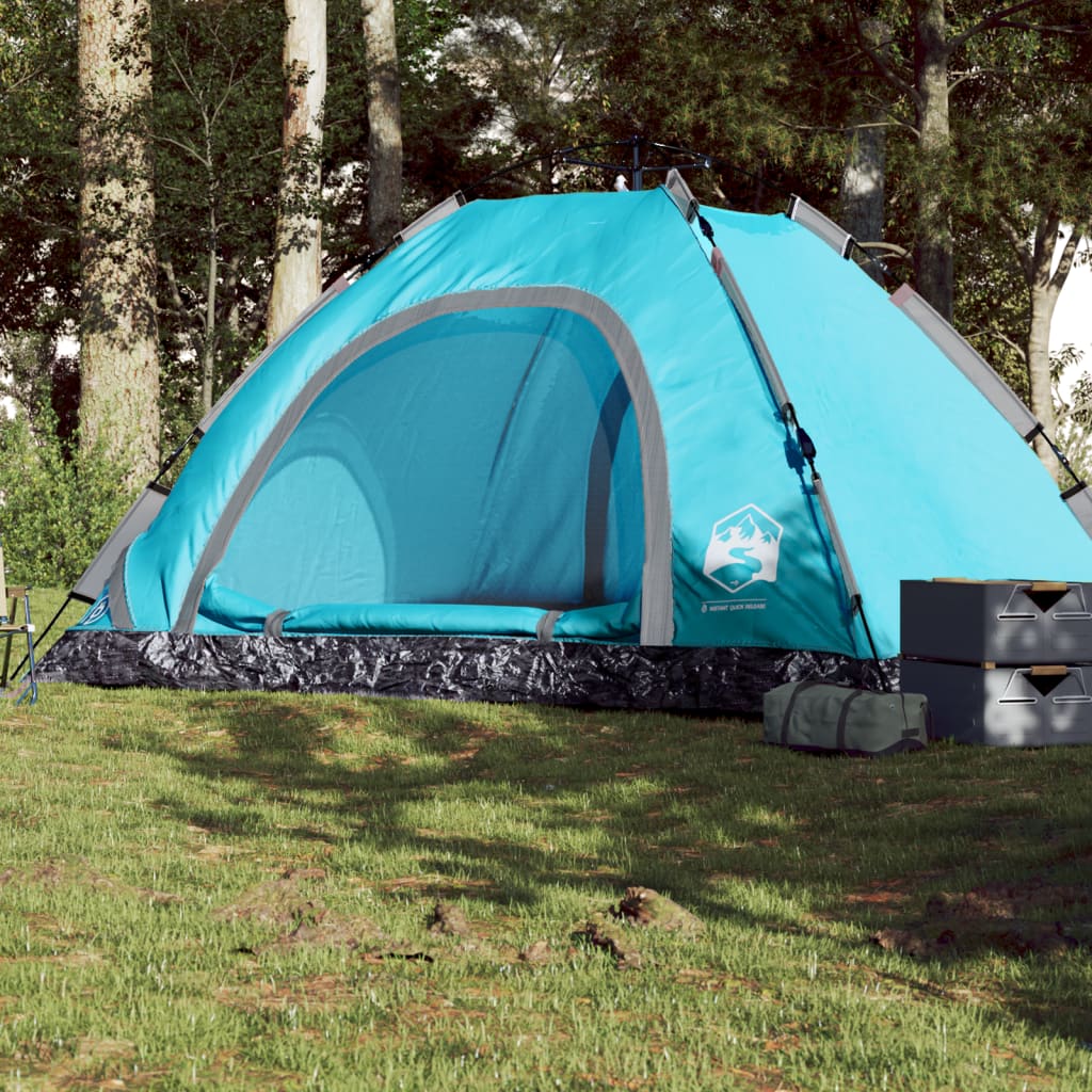 Tent 5-persoons snelontgrendeling blauw is nu te koop bij PeponiXL, paradijselijk wonen!