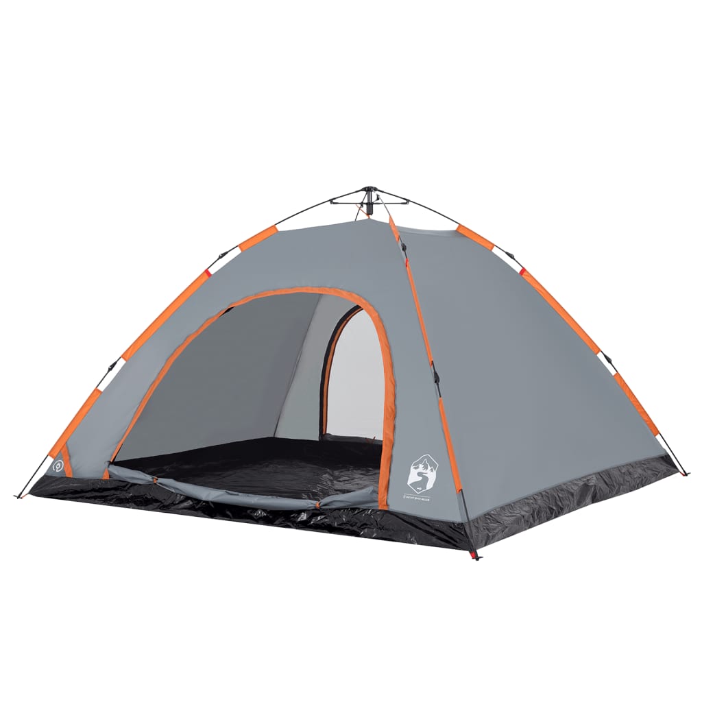 Tent 5-persoons snelontgrendeling grijs en oranje is nu te koop bij PeponiXL, paradijselijk wonen!