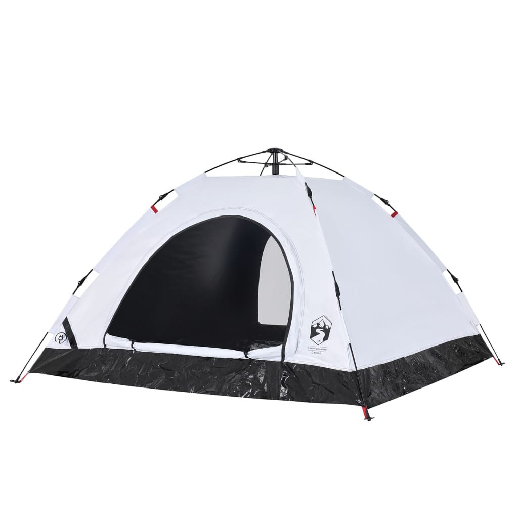 Tent 5-persoons snelontgrendeling verduisterende stof wit is nu te koop bij PeponiXL, paradijselijk wonen!