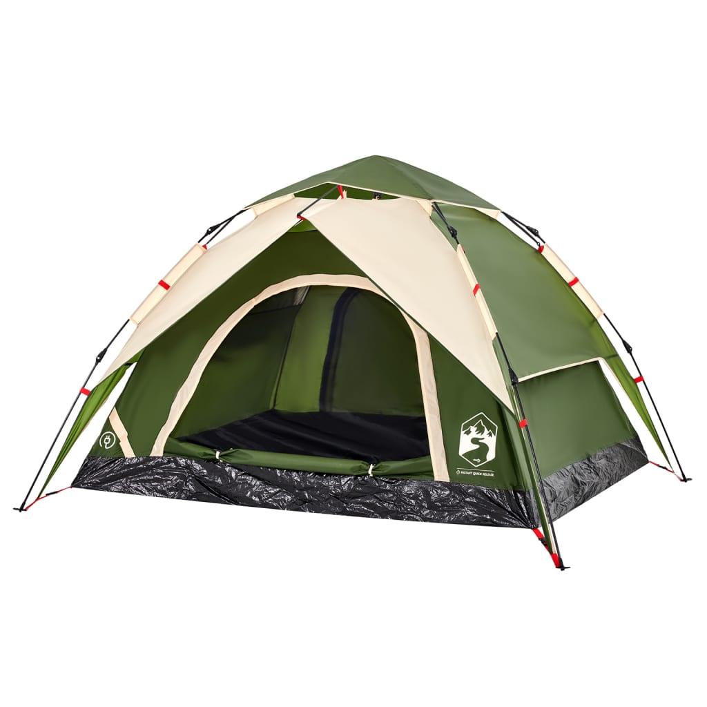 Koepeltent 3-persoons snelontgrendeling groen is nu te koop bij PeponiXL, paradijselijk wonen!