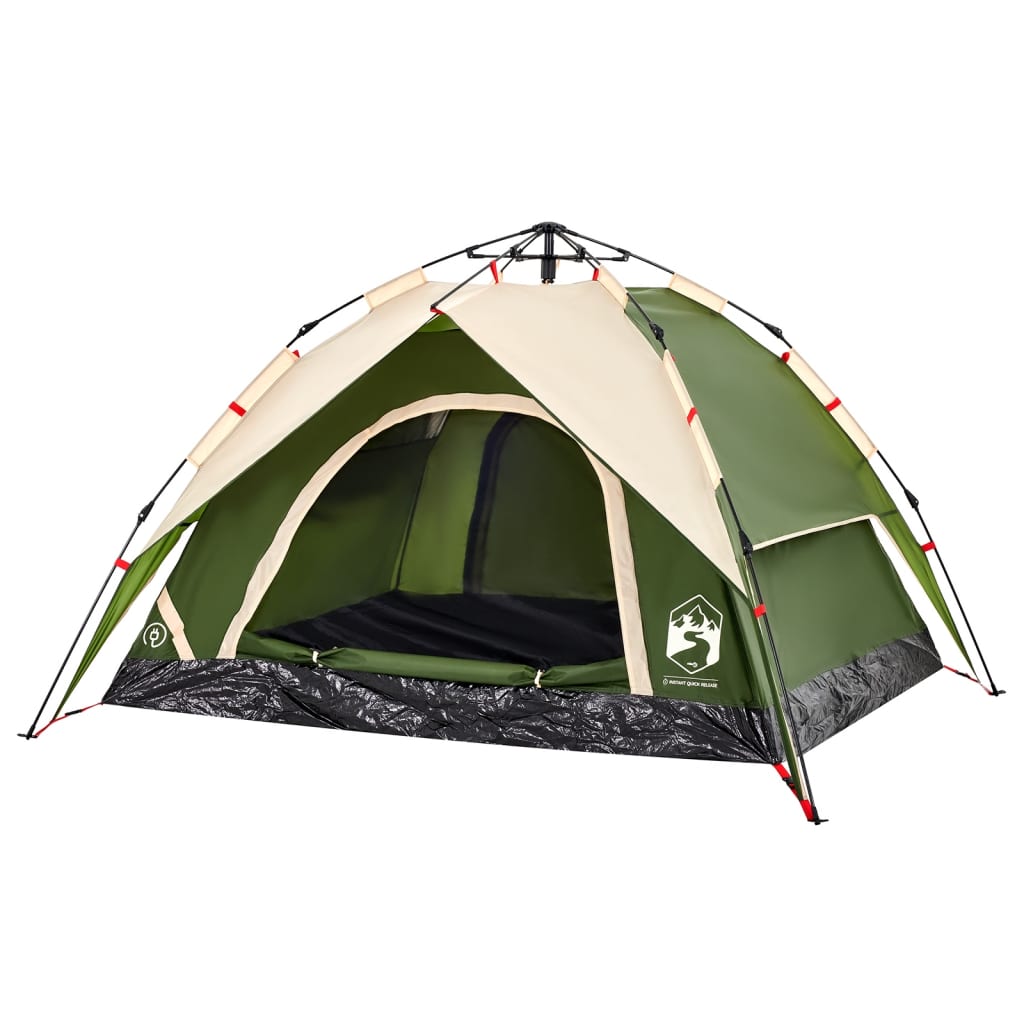 Koepeltent 3-persoons snelontgrendeling groen is nu te koop bij PeponiXL, paradijselijk wonen!