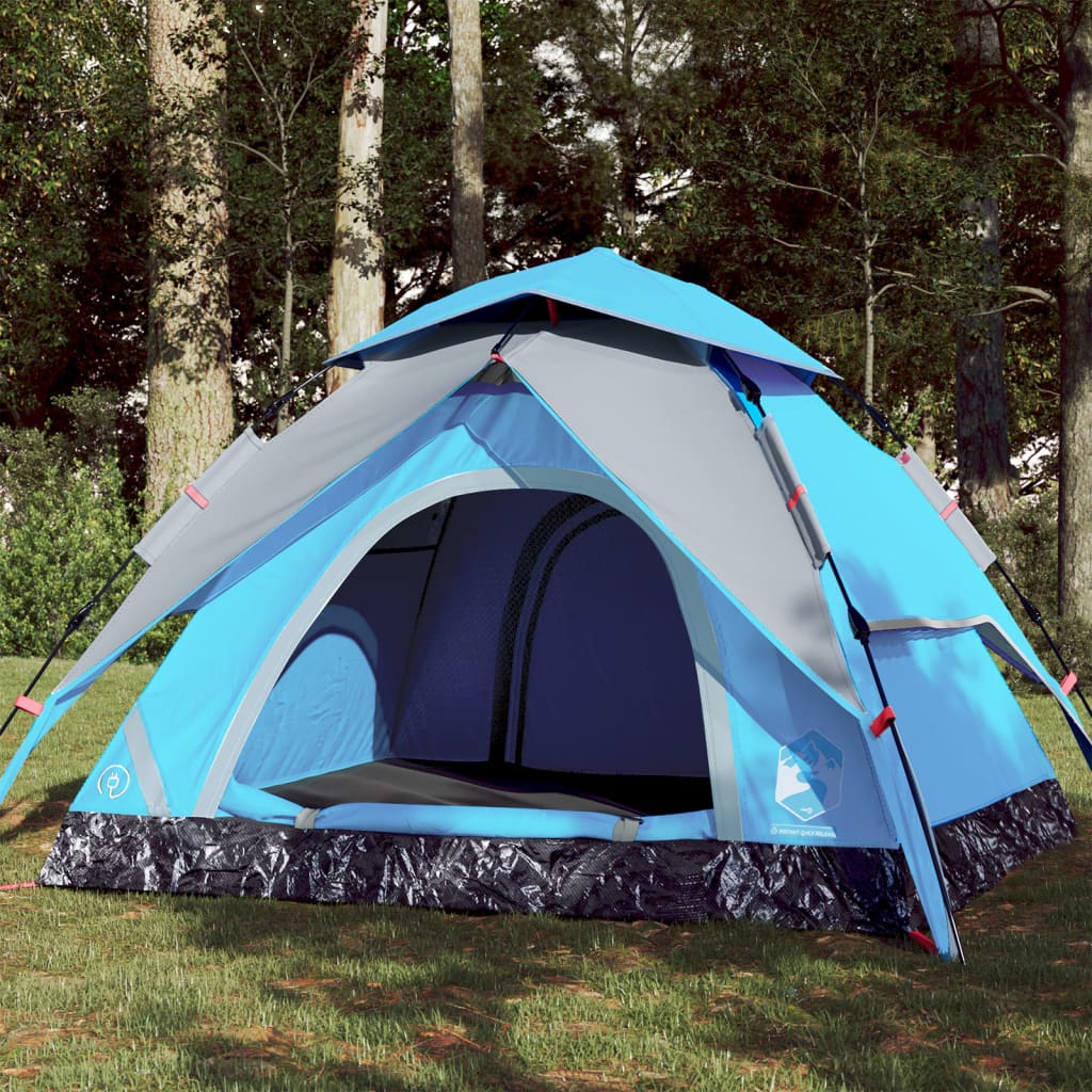 Koepeltent 3-persoons snelontgrendeling blauw is nu te koop bij PeponiXL, paradijselijk wonen!