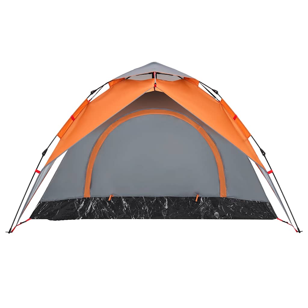 Koepeltent 3-persoons snelontgrendeling grijs en oranje is nu te koop bij PeponiXL, paradijselijk wonen!