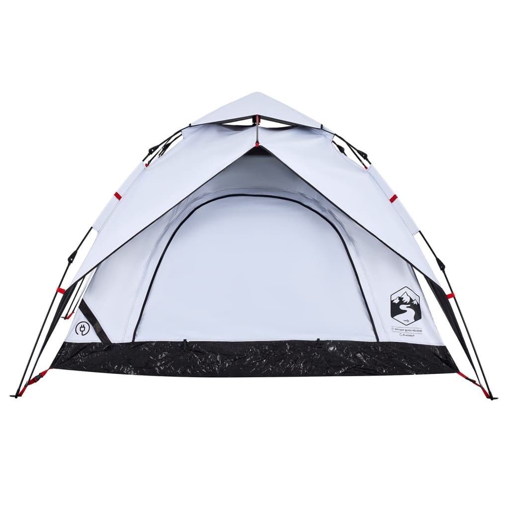 Koepeltent 3-persoons snelontgrendeling verduisterende stof wit is nu te koop bij PeponiXL, paradijselijk wonen!