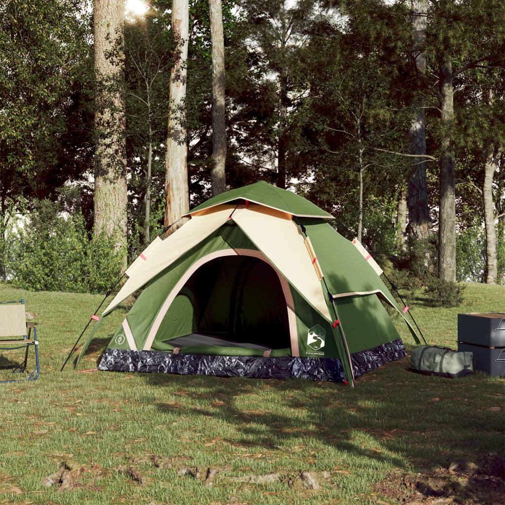 Koepeltent 4-persoons snelontgrendeling groen is nu te koop bij PeponiXL, paradijselijk wonen!
