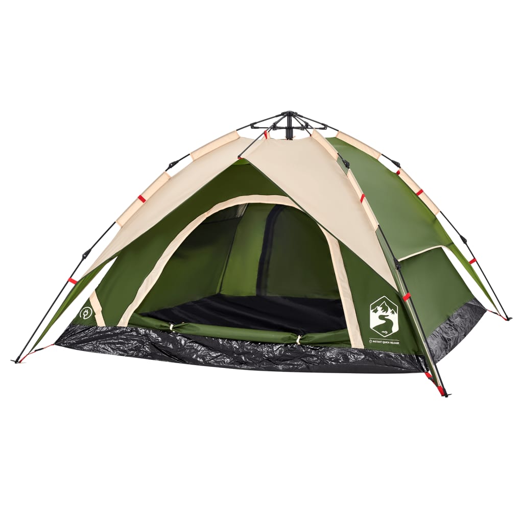 Koepeltent 4-persoons snelontgrendeling groen is nu te koop bij PeponiXL, paradijselijk wonen!