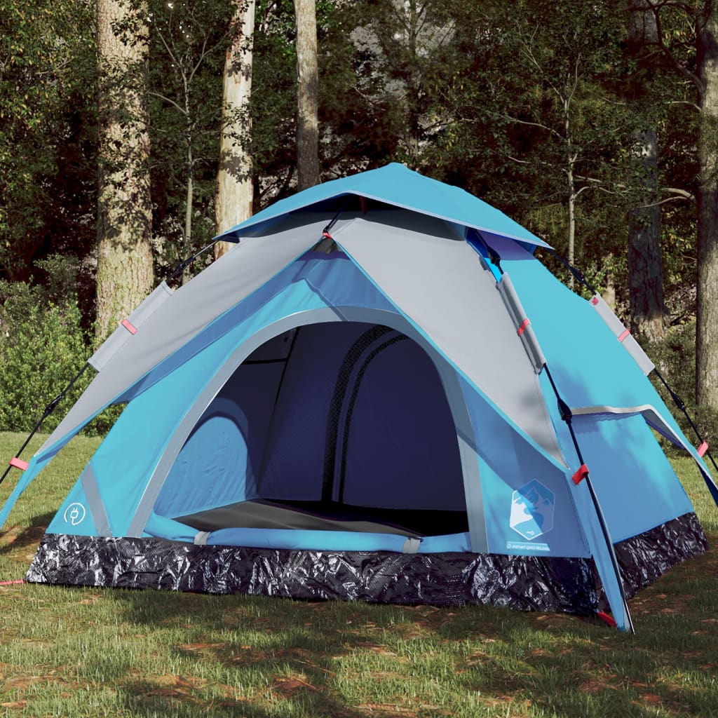 Koepeltent 4-persoons snelontgrendeling blauw is nu te koop bij PeponiXL, paradijselijk wonen!