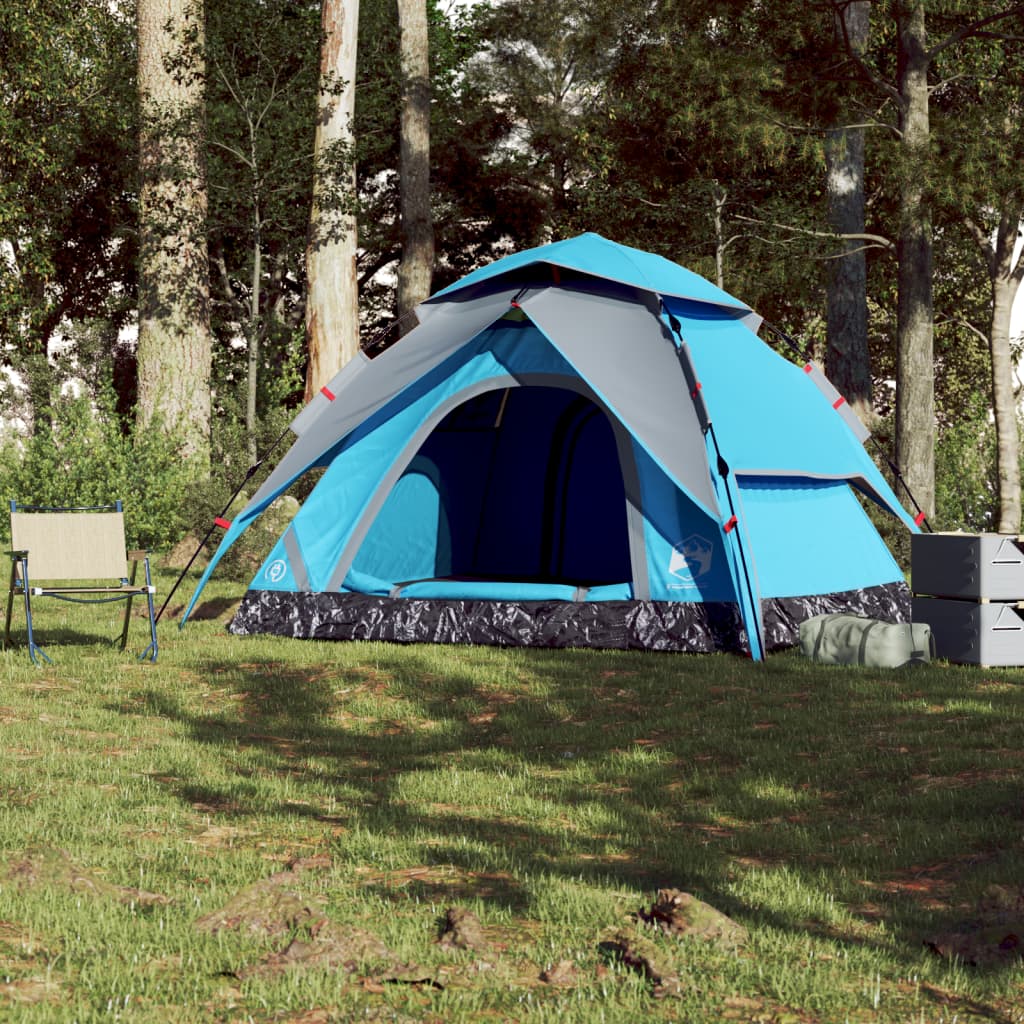 Koepeltent 5-persoons snelontgrendeling blauw is nu te koop bij PeponiXL, paradijselijk wonen!