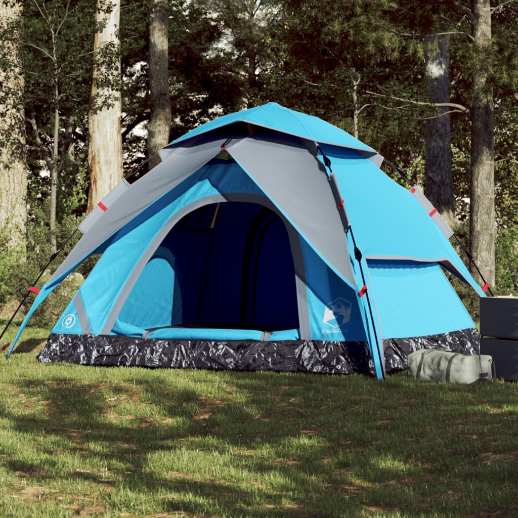 Koepeltent 5-persoons snelontgrendeling blauw is nu te koop bij PeponiXL, paradijselijk wonen!