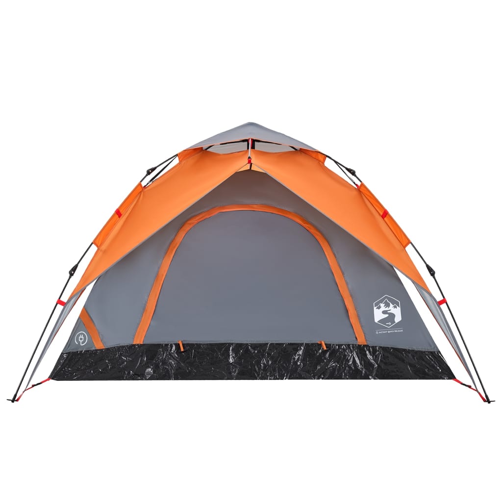 Koepeltent 5-persoons snelontgrendeling grijs en oranje is nu te koop bij PeponiXL, paradijselijk wonen!