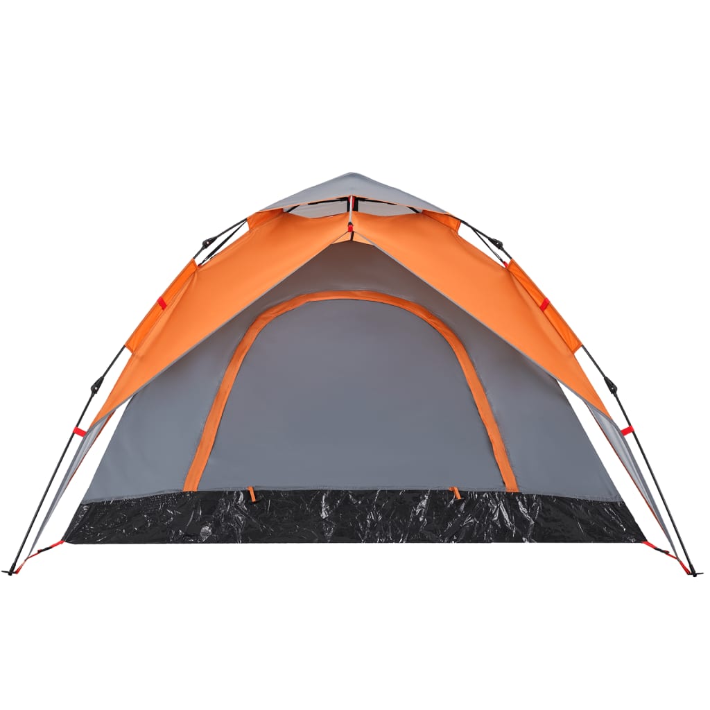 Koepeltent 5-persoons snelontgrendeling grijs en oranje is nu te koop bij PeponiXL, paradijselijk wonen!